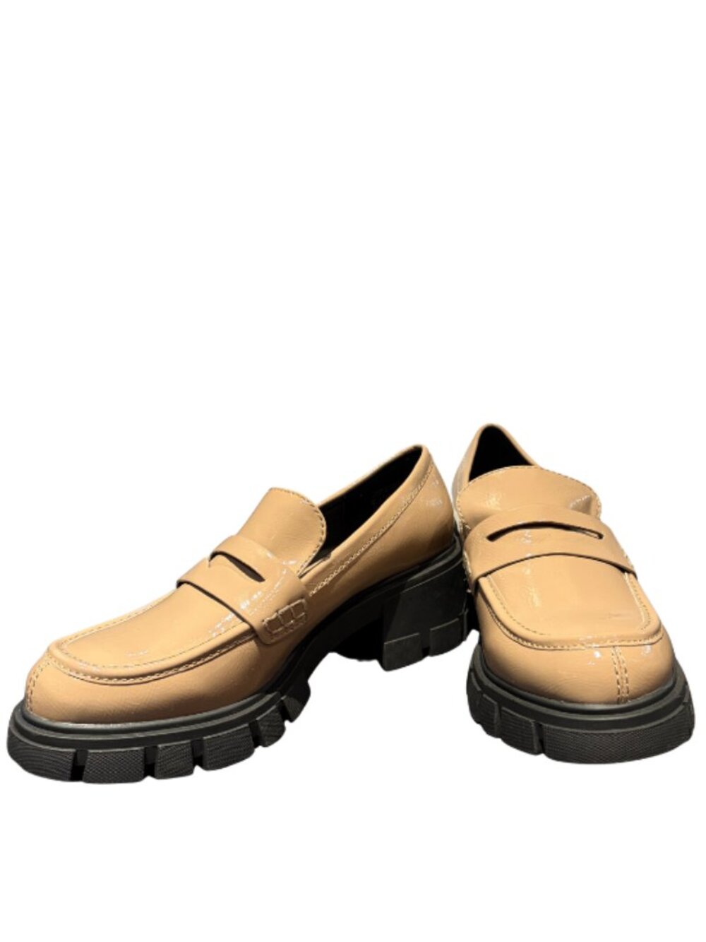 Tan, Chunky Vegan Loafers